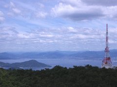 羅漢山を遠望(絵下頭より)