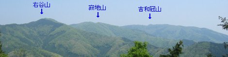 容谷山からの眺め(10〜50度)