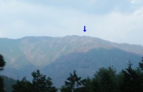 水ノ尾山(島の谷林道より)