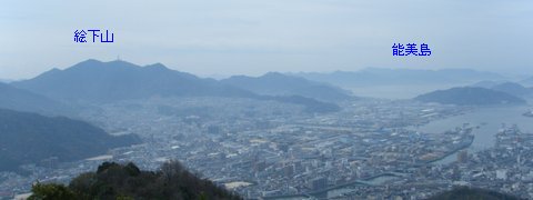 日浦山から南側の眺め