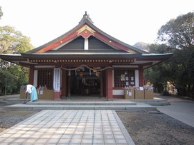 船津神社の拝殿